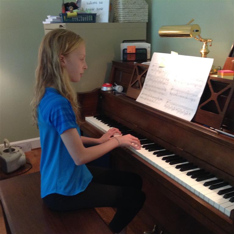 Creativity and expression are encouraged at piano lessons.